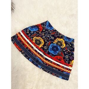 Girls Hanna Anderson Floral Paisley Boho Corduroy Skirt Size 90